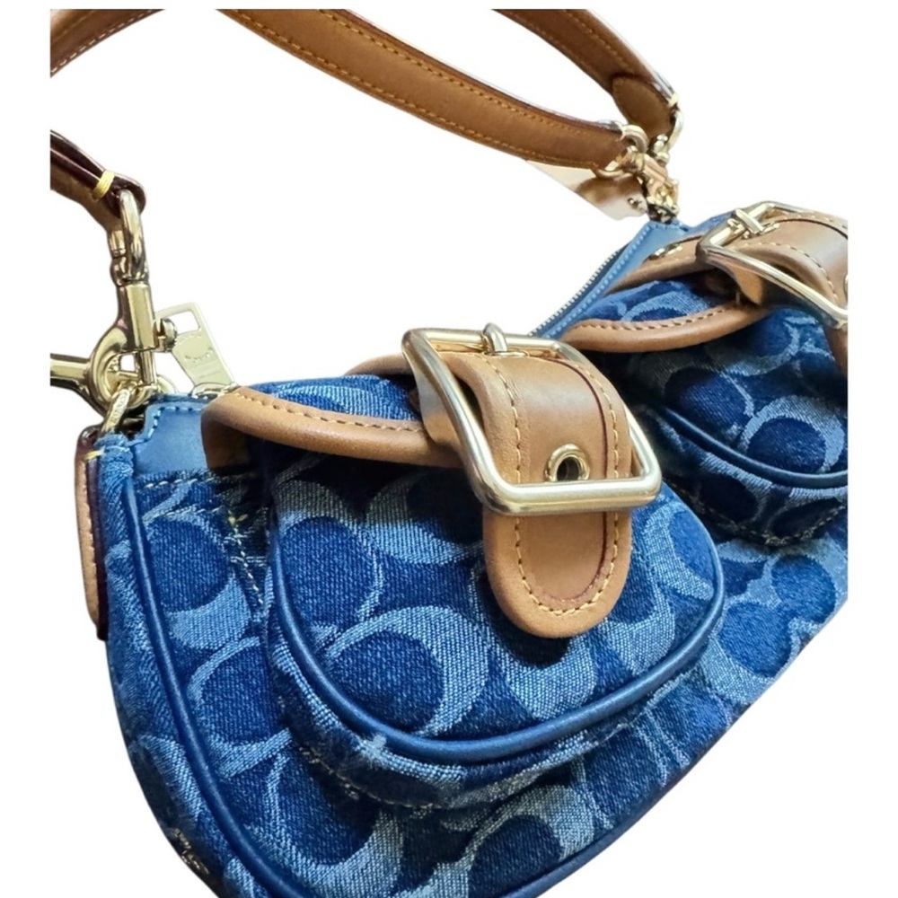 Blue and Tan Coach Ashton Designer Women's Bag NWT - Picture 3 of 10